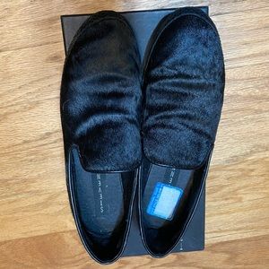 Steven Clutch Loafer with Calf Hair in Black Pony